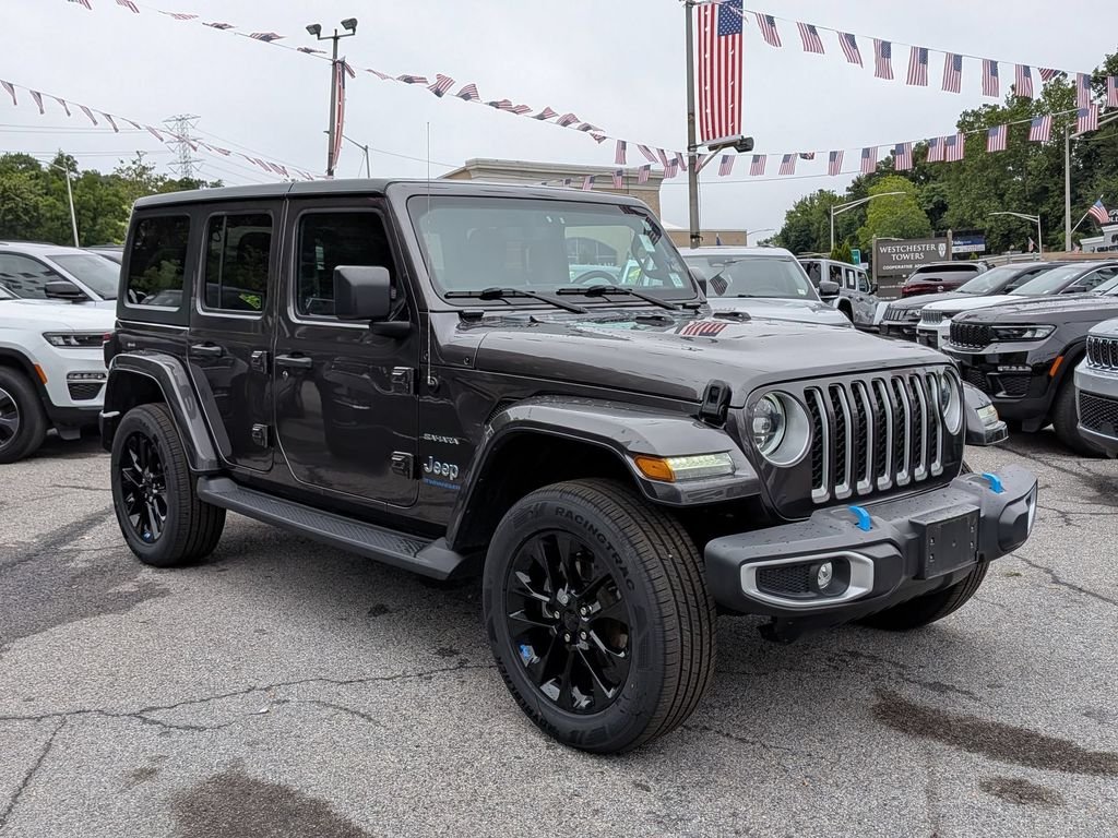 Used 2023 Gray Jeep Sahara 4xe image 4