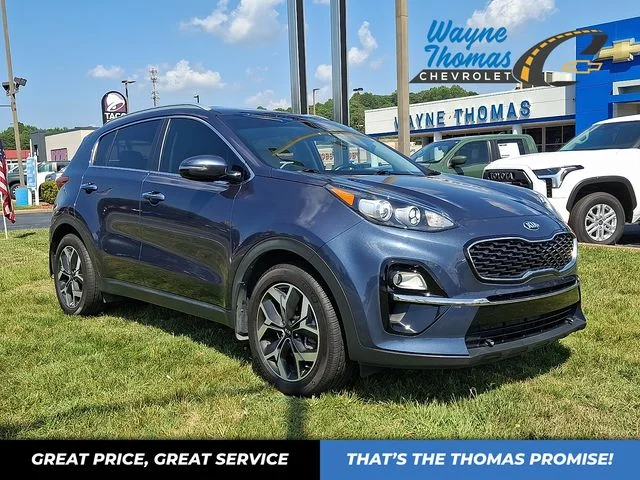 Used 2020 Blue Kia EX image 1