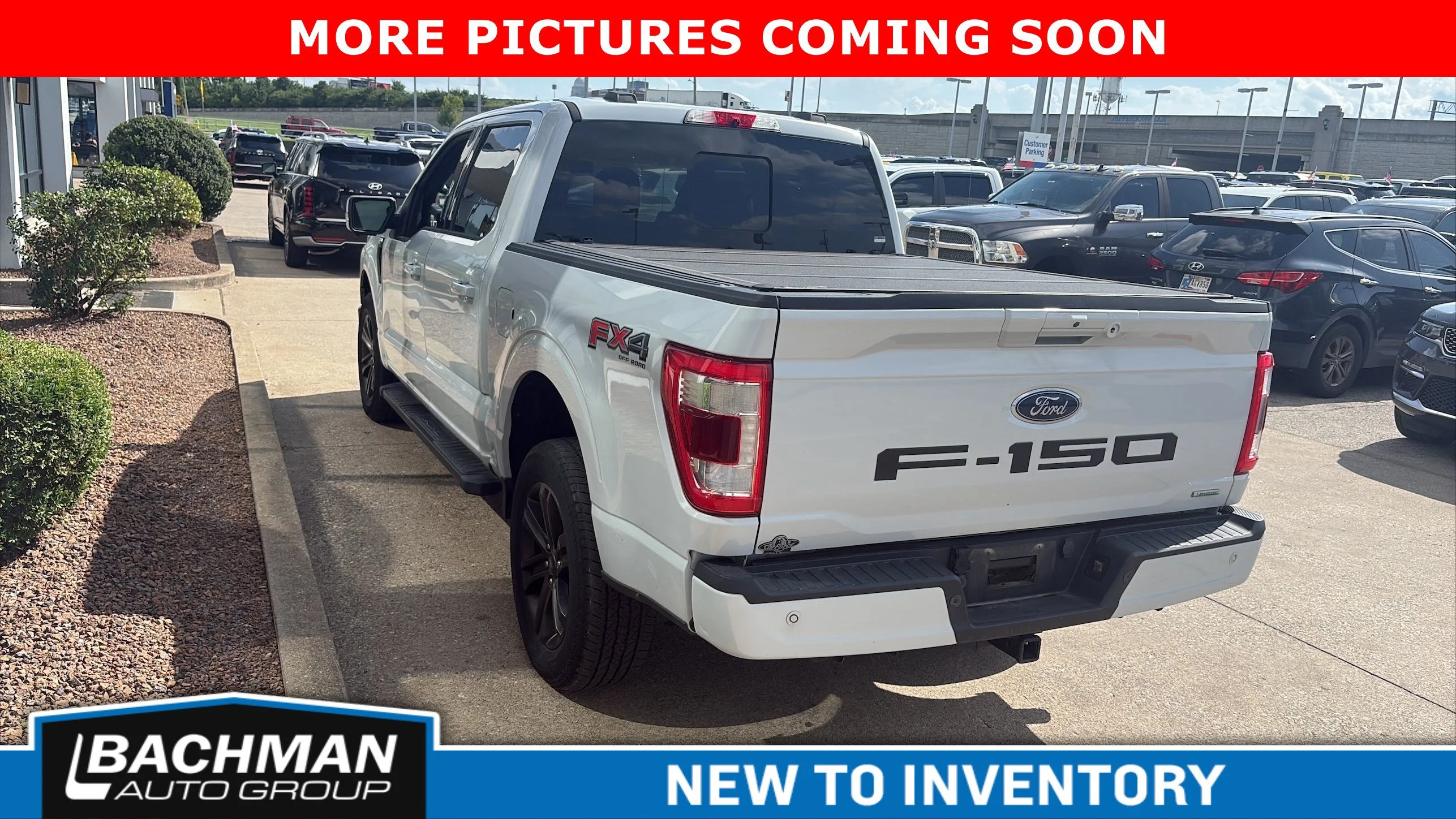Used 2021 Star White Metallic Tri-Coat Ford LARIAT image 4