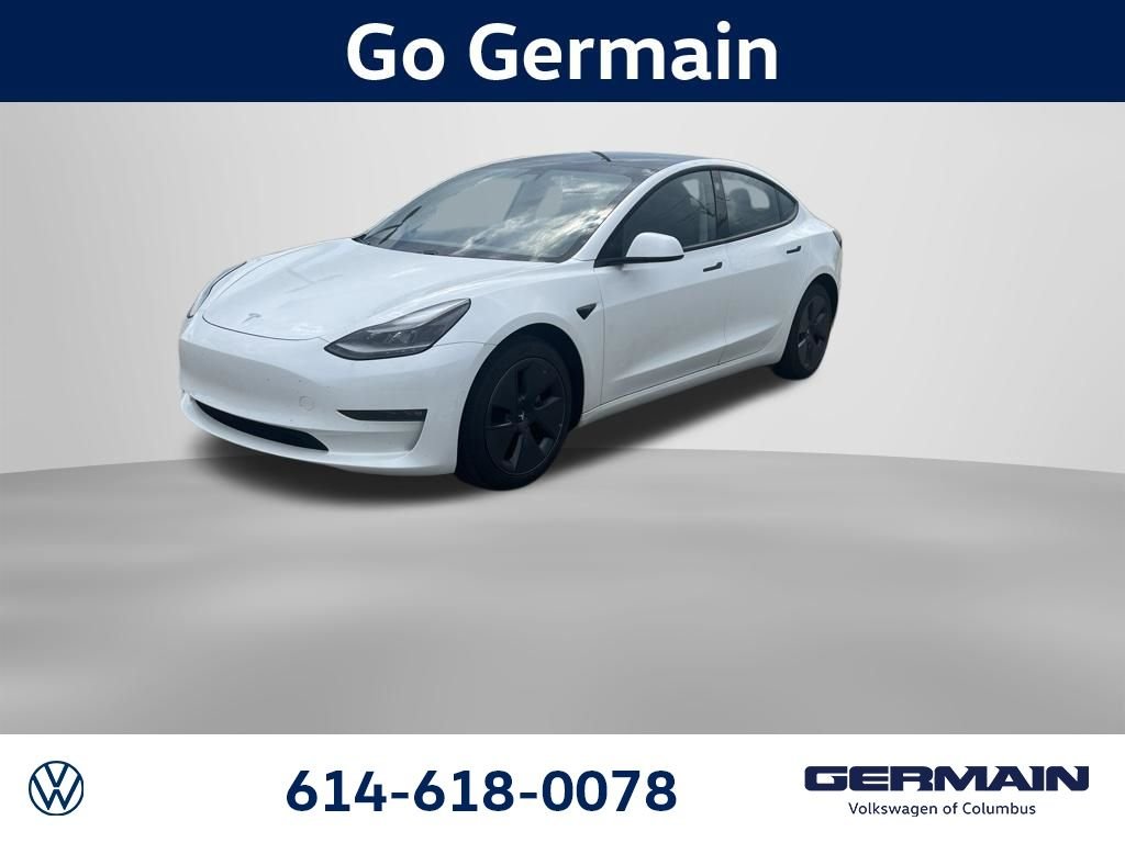 Used 2021 Pearl White Multi-Coat Tesla Long Range image 1