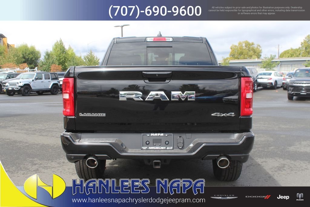New 2026 Diamond Black Crystal Pearl-Coat Exterior Paint RAM Laramie image 8