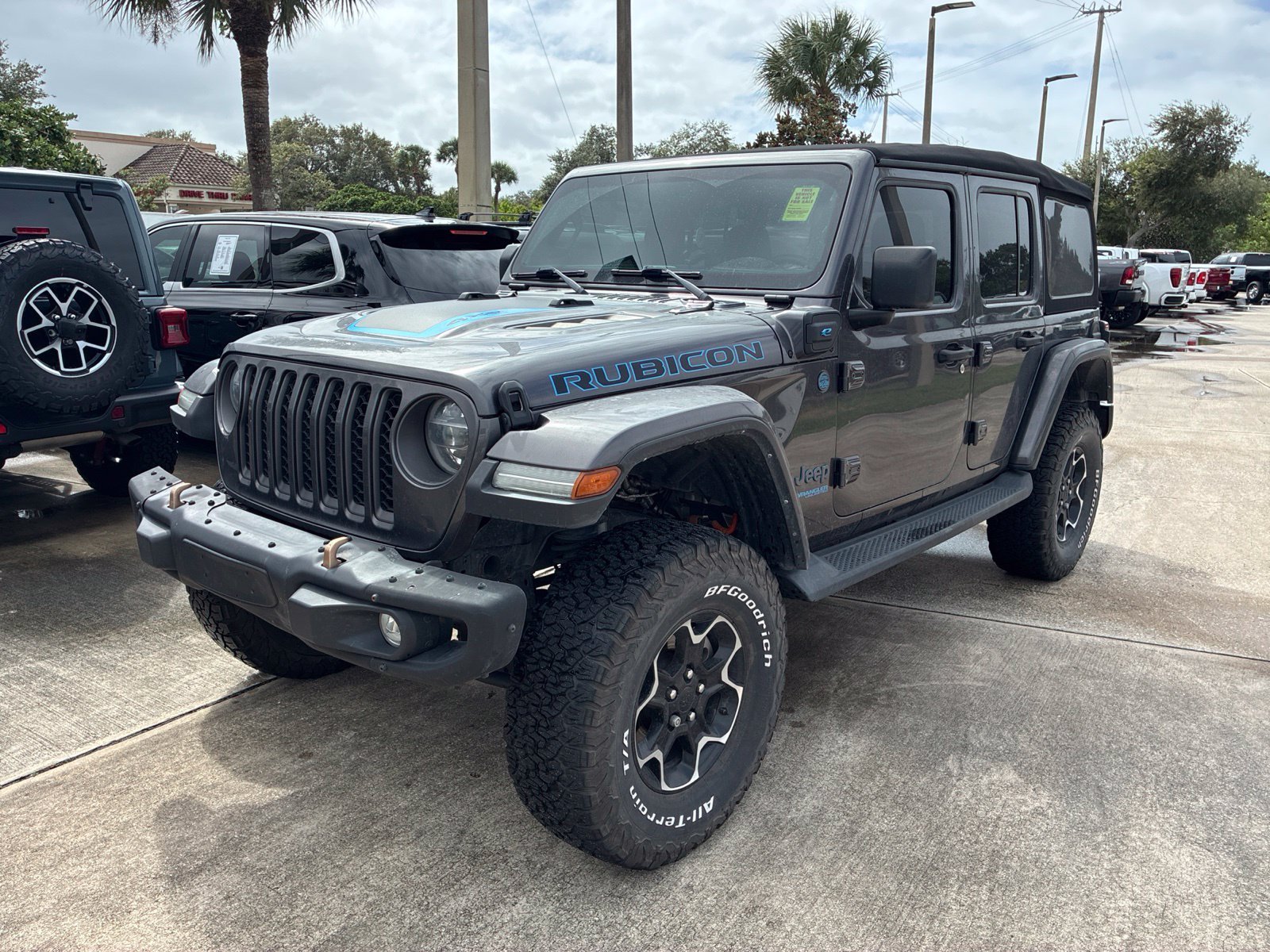 Used 2021 Gray Jeep Unlimited Rubicon 4xe image 20