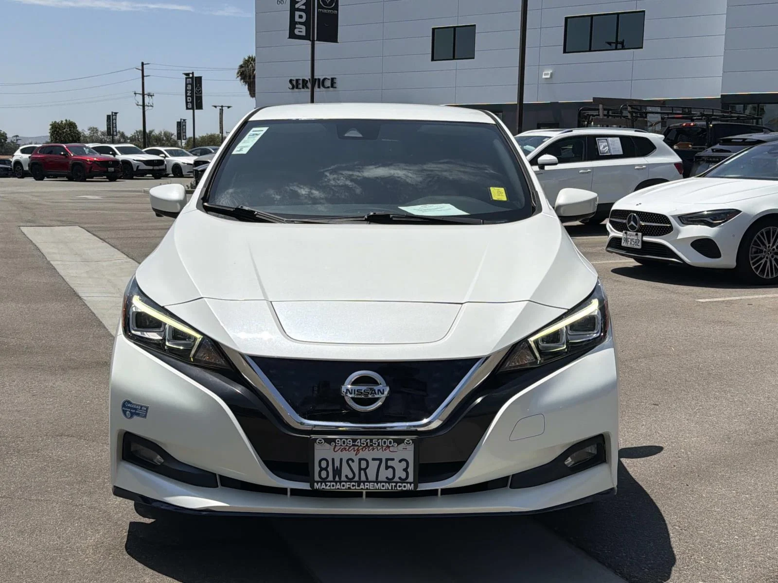 Used 2021 Nissan Leaf SV Plus with VIN 1N4BZ1CV3MC550847 for sale in Claremont, CA