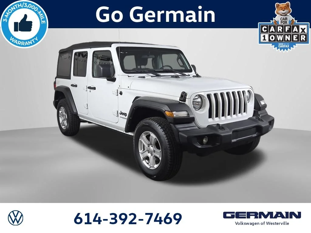 Used 2022 White Jeep Unlimited Sport S image 4
