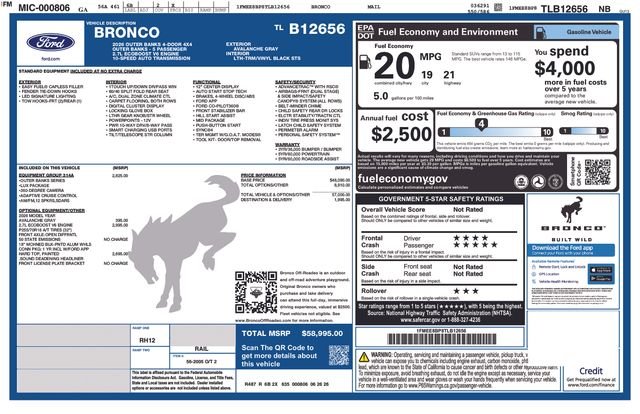 New 2026 Avalanche Gray Ford Outer Banks® image 22