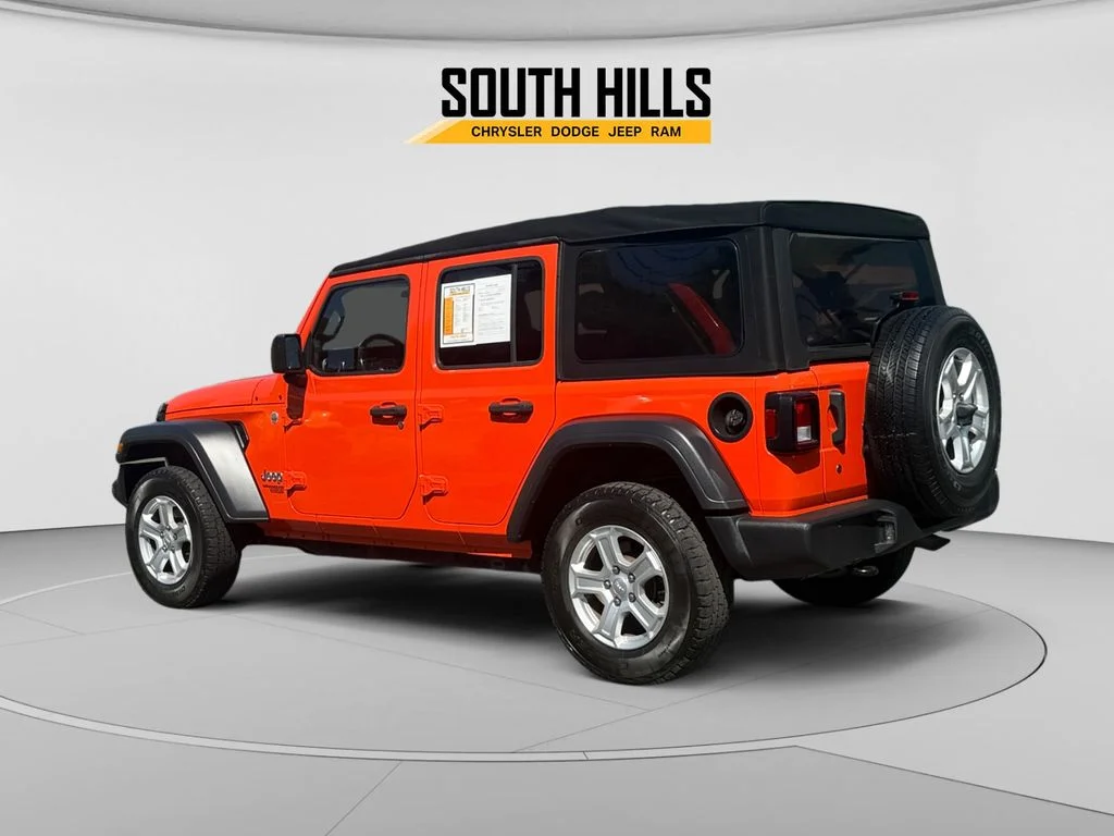 Certified Used 2019 Orange Jeep Unlimited Sport S image 3