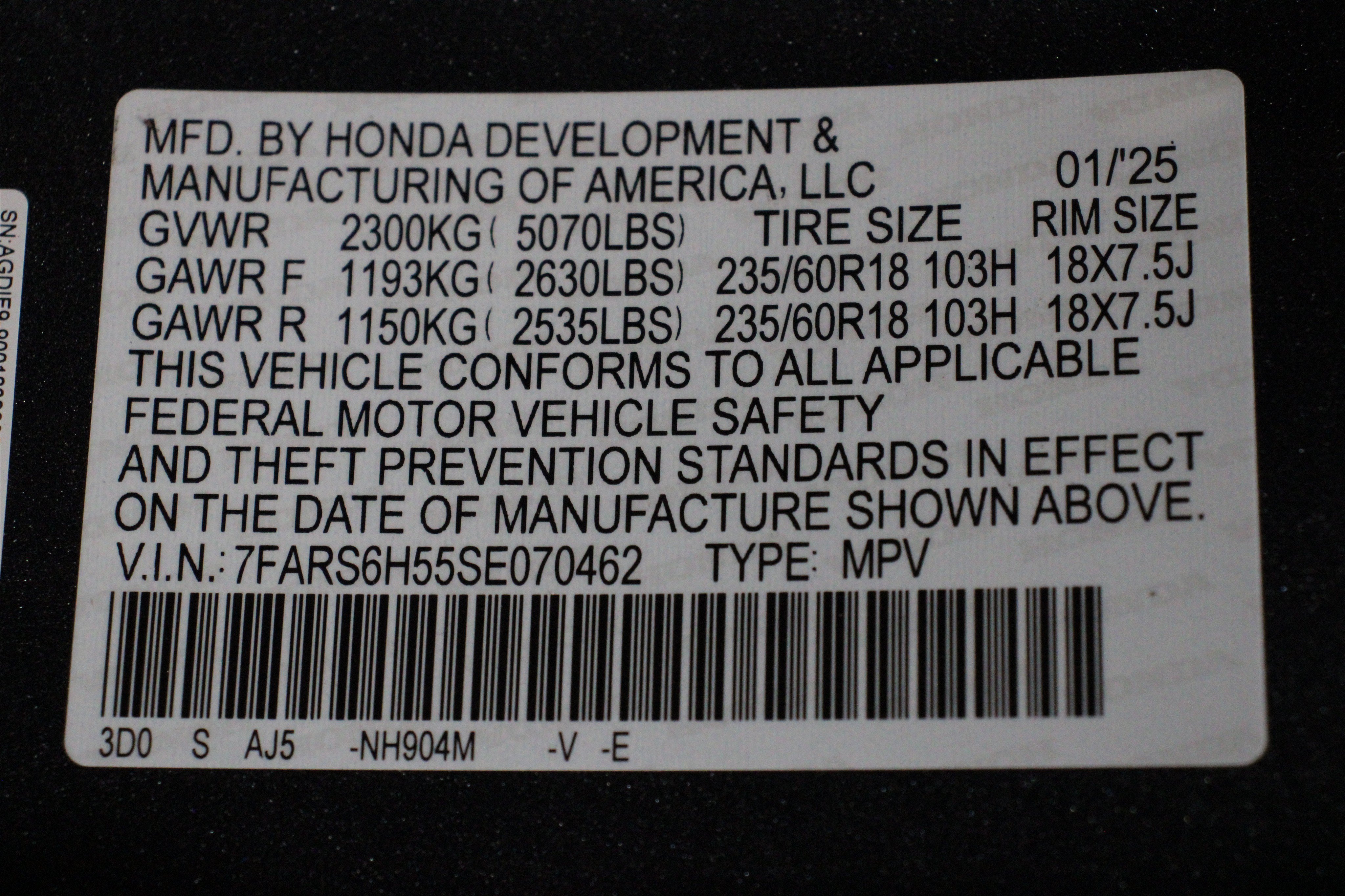 Used 2025 Urban Gray Pearl Honda Sport image 41