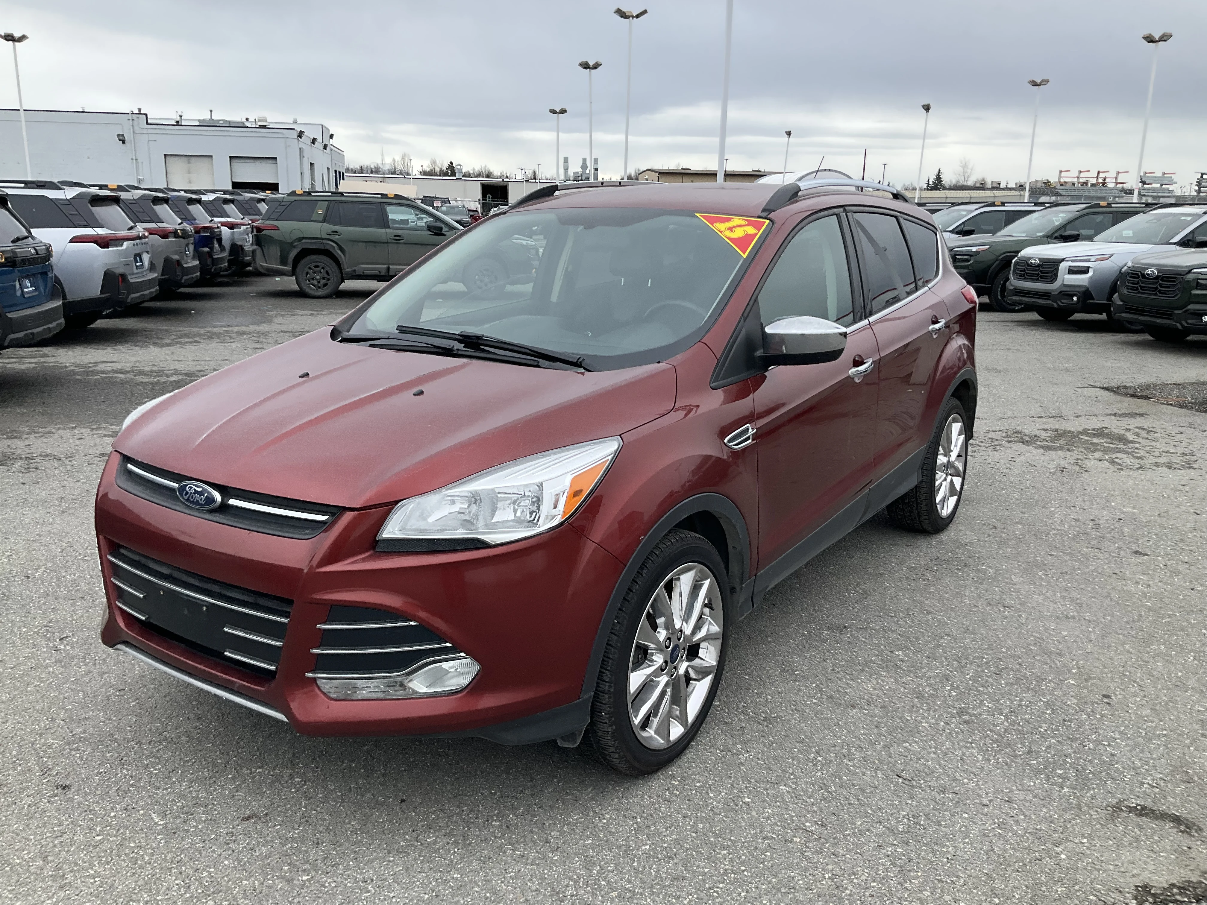 Used 2015 Ruby Red Metallic Tinted Clearcoat Ford SE image 1