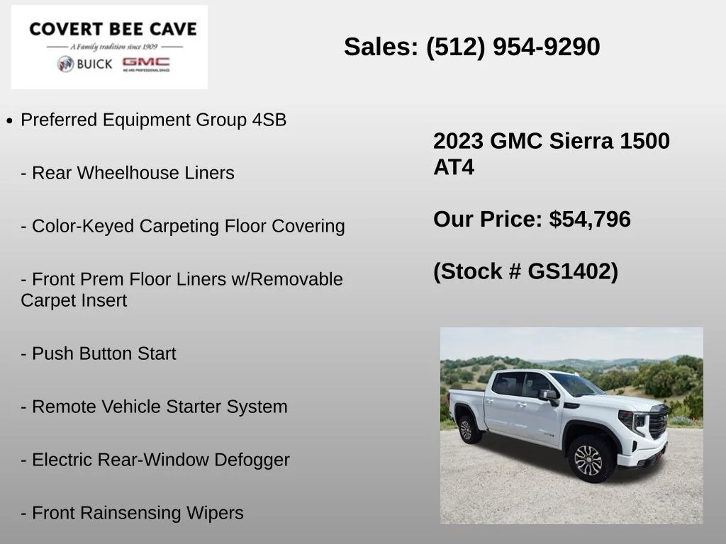 Used 2023 White GMC AT4 image 12