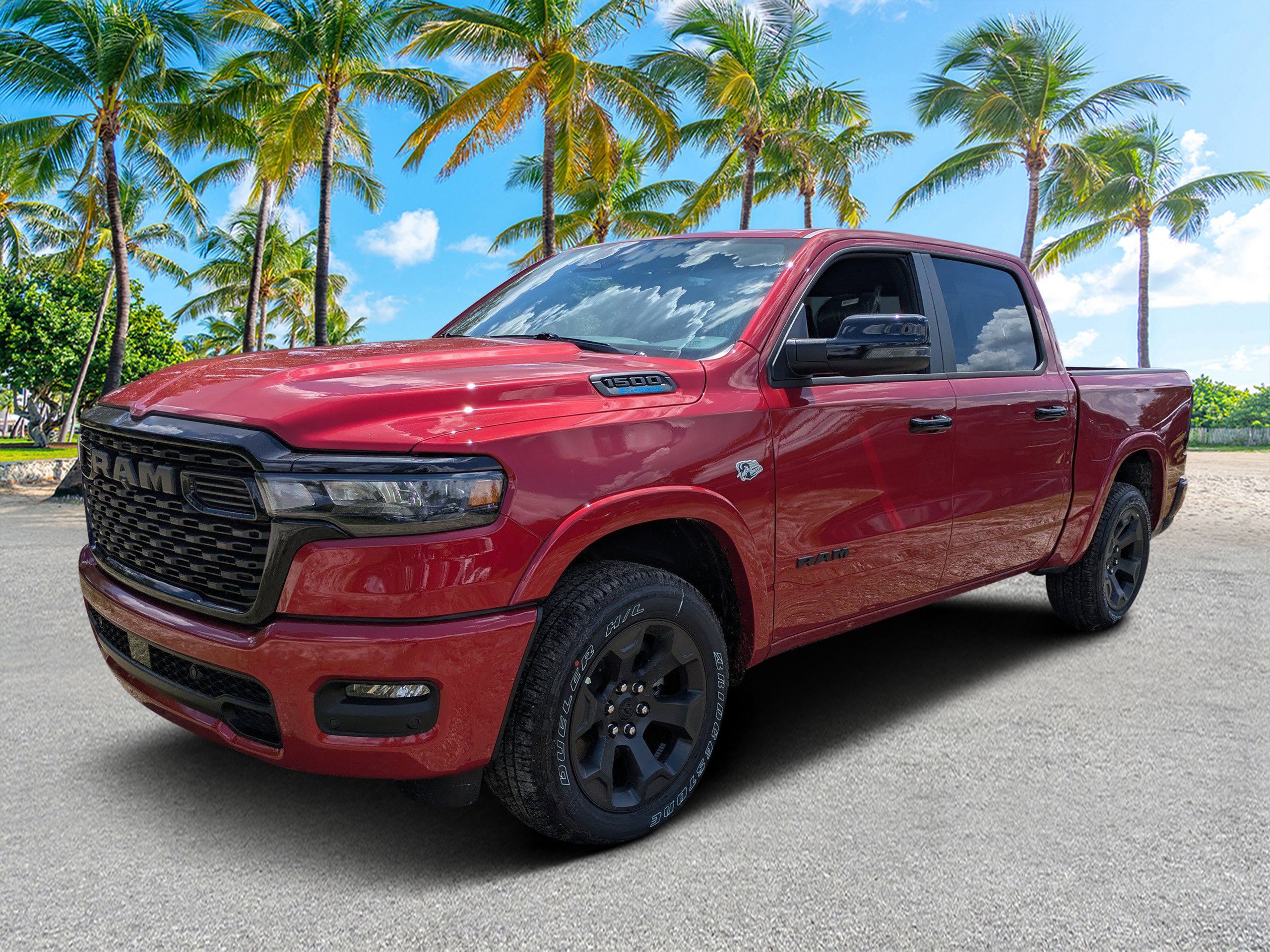 New 2026 Molten Red Pearl-Coat Exterior Paint RAM Big Horn image 7