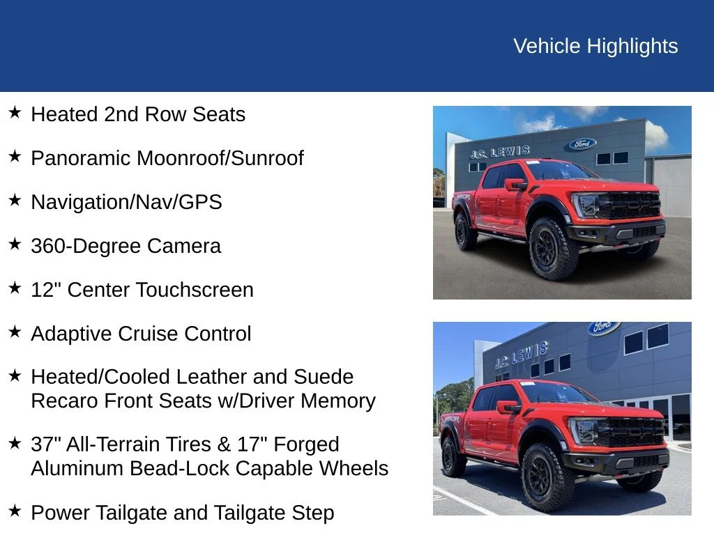 Certified Used 2023 Orange Metallic Ford Raptor image 26