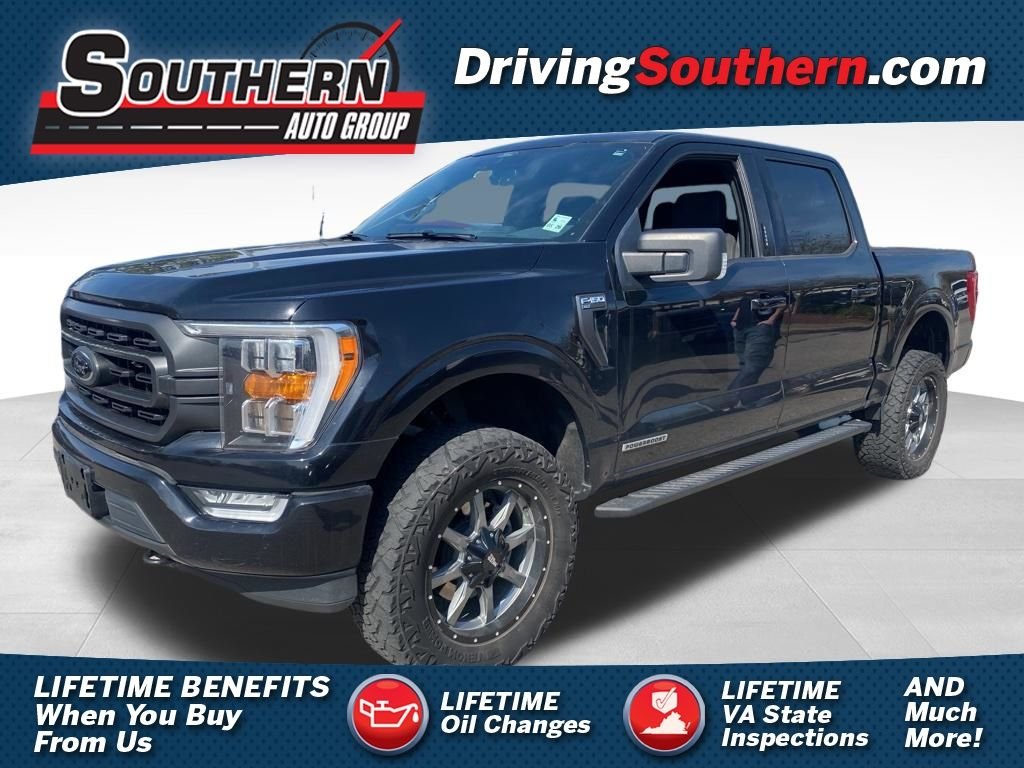 Used 2021 Black Ford XLT image 1