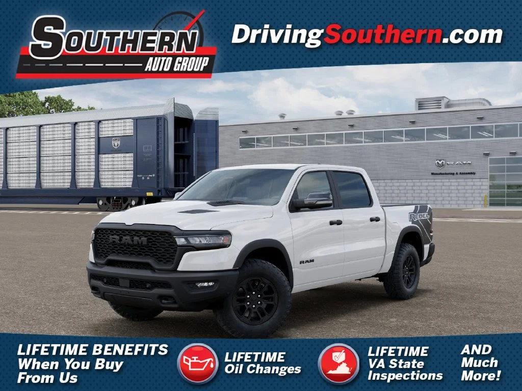 New 2027 Bright White Clear-Coat Exterior Paint RAM Rebel image 1