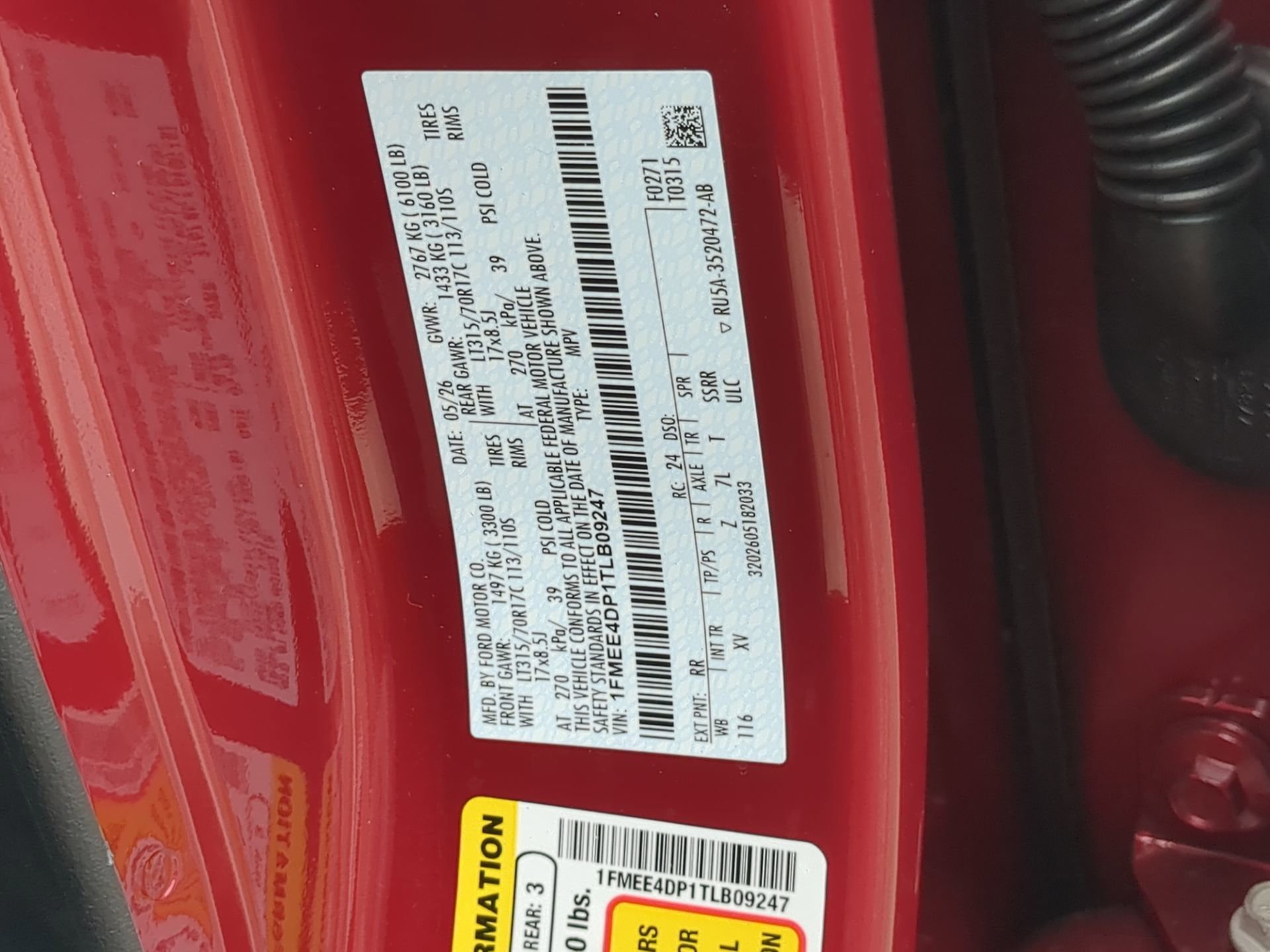 New 2026 Ruby Red Metallic Tinted Clearcoat Ford Heritage Edition image 67