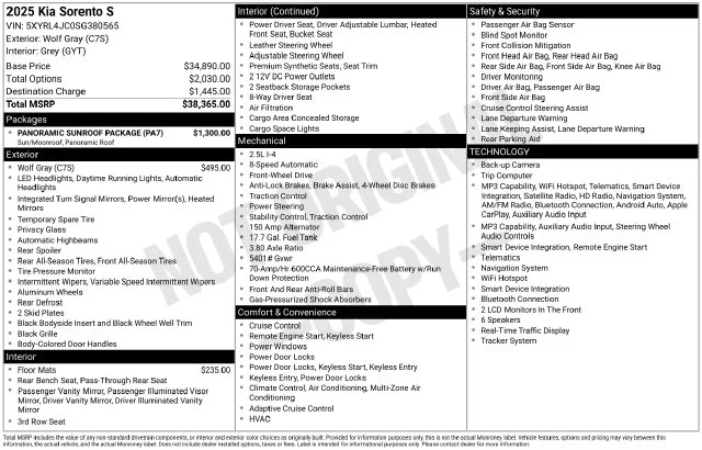 Used 2025 Gray Kia S image 44