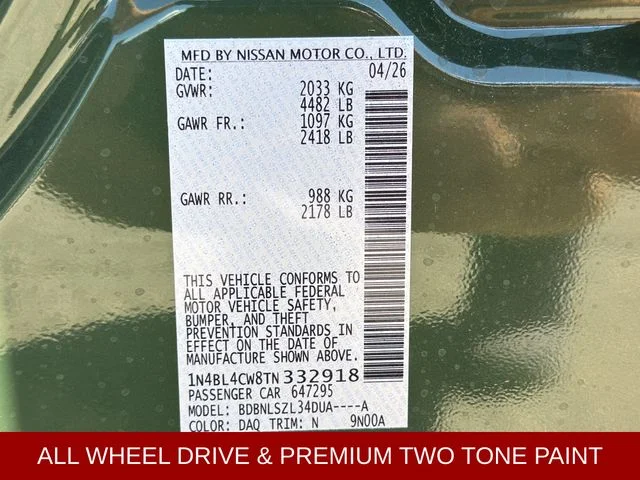 New 2026 Tactical Green Metallic / Super Black Two-tone Nissan 2.5 SR image 29