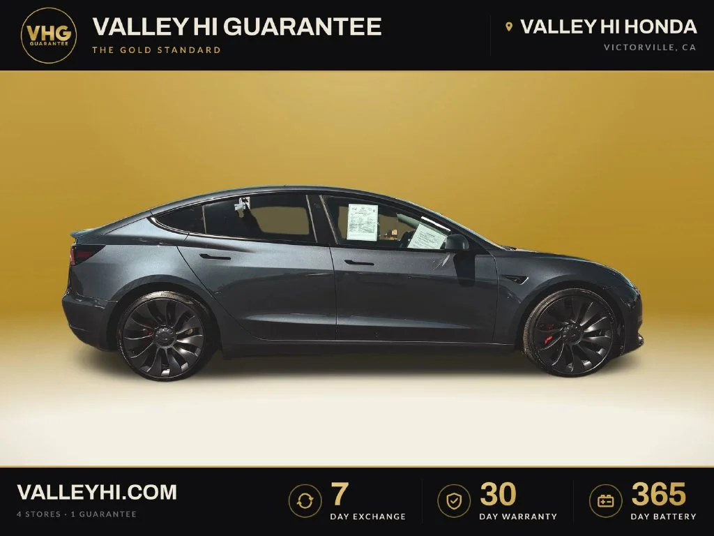 Used 2023 Gray Tesla Performance image 9