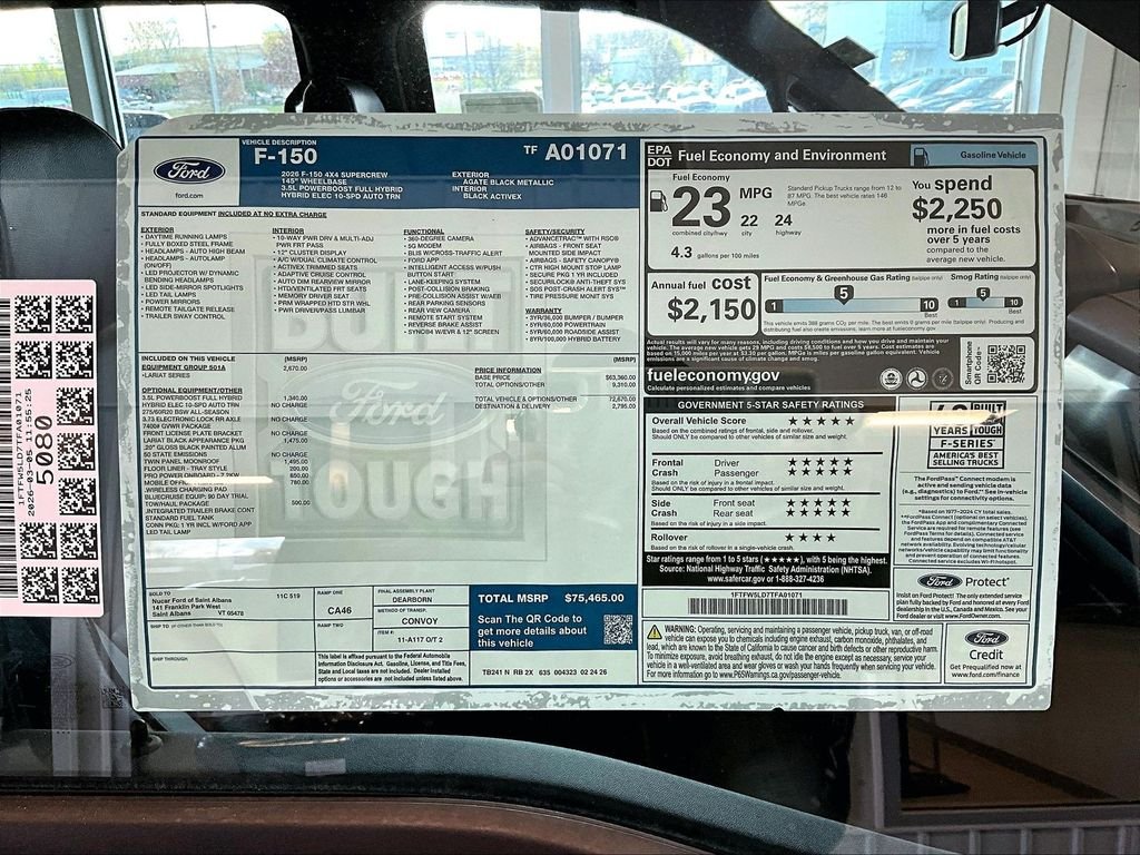 New 2026 Black Ford Lariat image 18