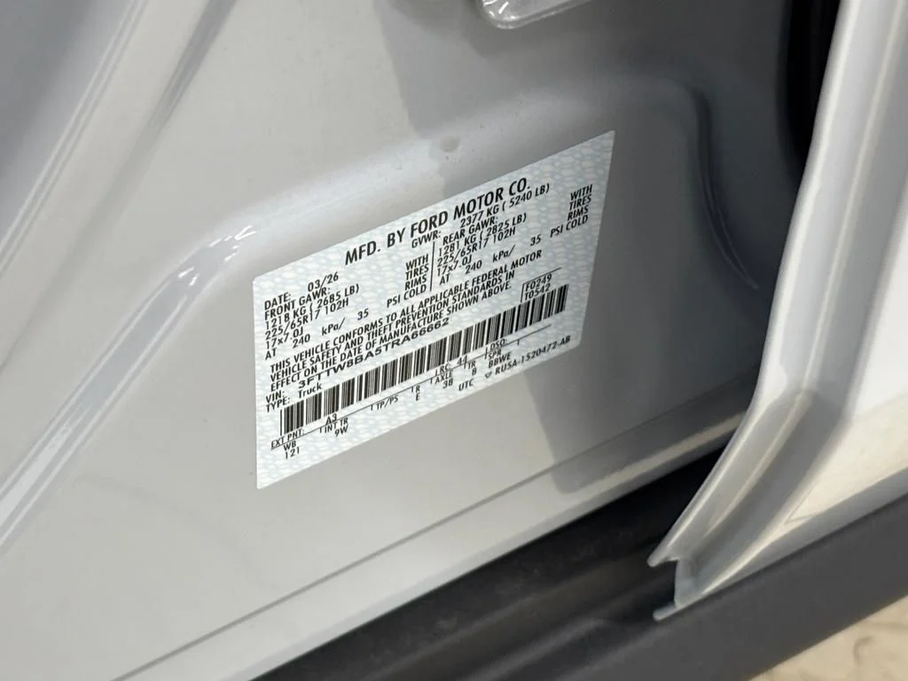 New 2026 Space White Metallic Ford XL image 26