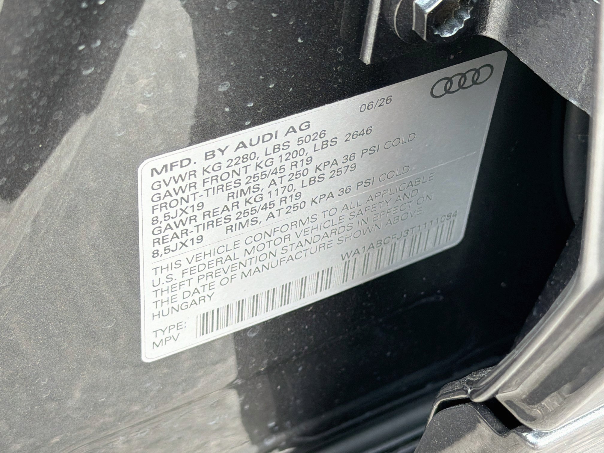 New 2026 Daytona Gray Pearl Effect Audi S line image 43