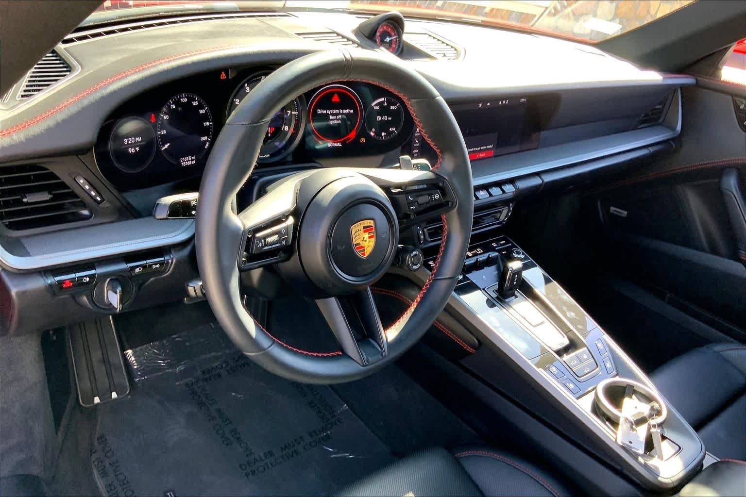 Used 2021 Guards Red Porsche Carrera image 4