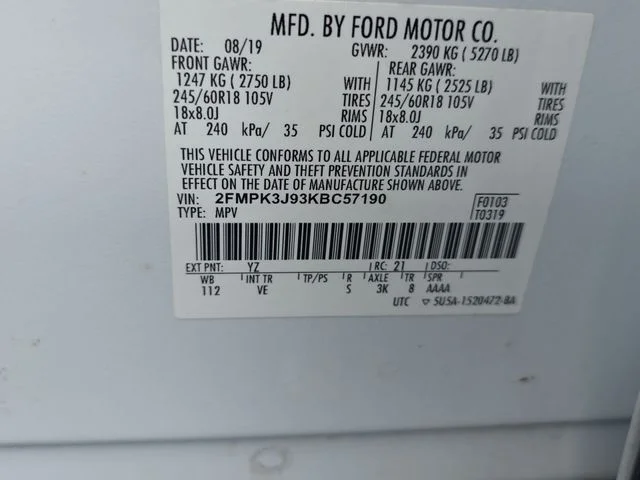 Used 2019 White Ford SEL image 36