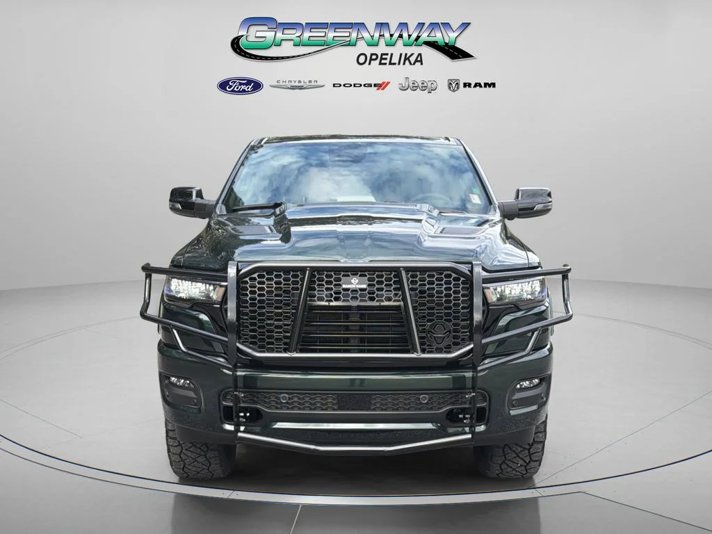 New 2026 Serrano-Green Metallic Exterior Paint RAM Laramie image 3