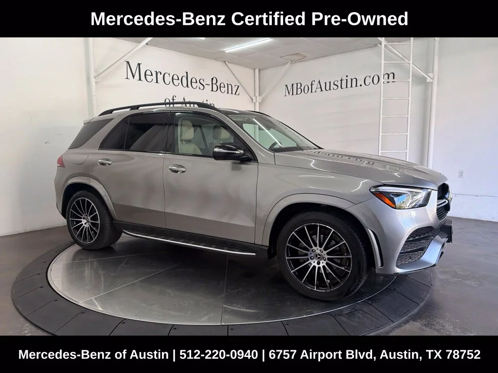 Certified Used 2021 Silver Mercedes-Benz GLE 350 image 1