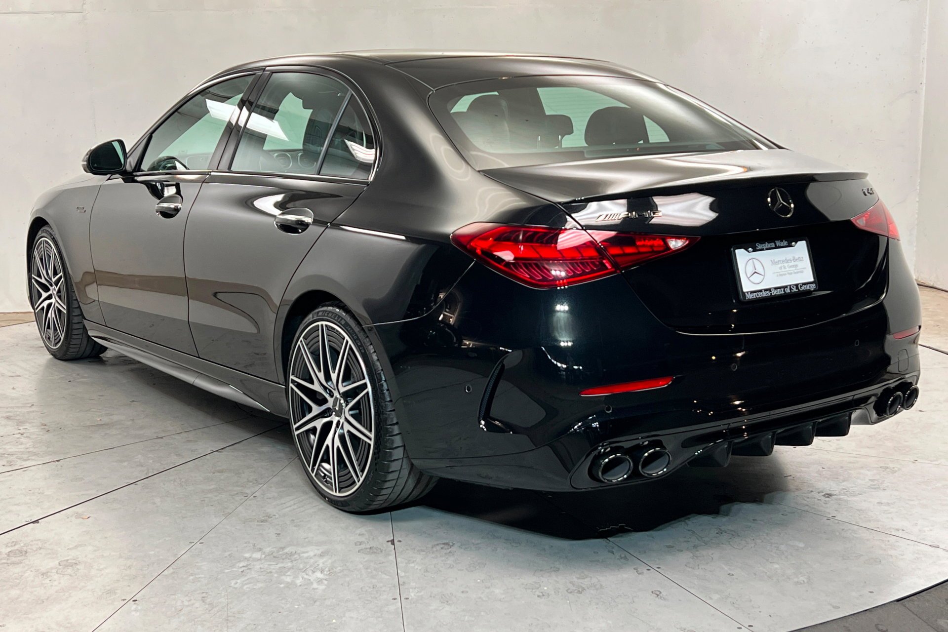 New 2026 Obsidian Black Metallic Mercedes-Benz AMG® C 43 4MATIC® AWD Sedan image 3