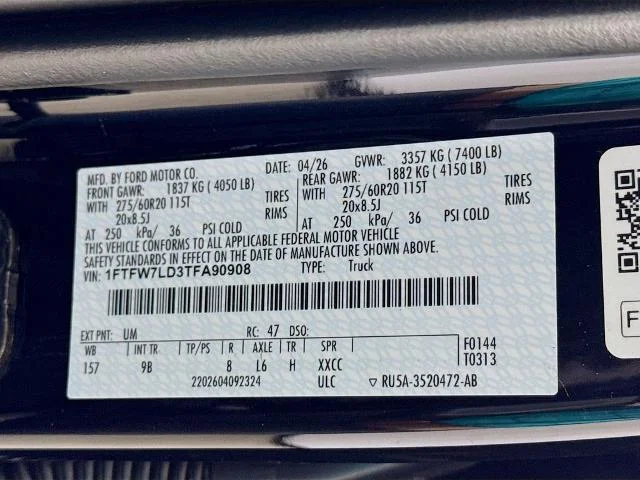 New 2026 Agate Black Metallic Ford Platinum® image 68