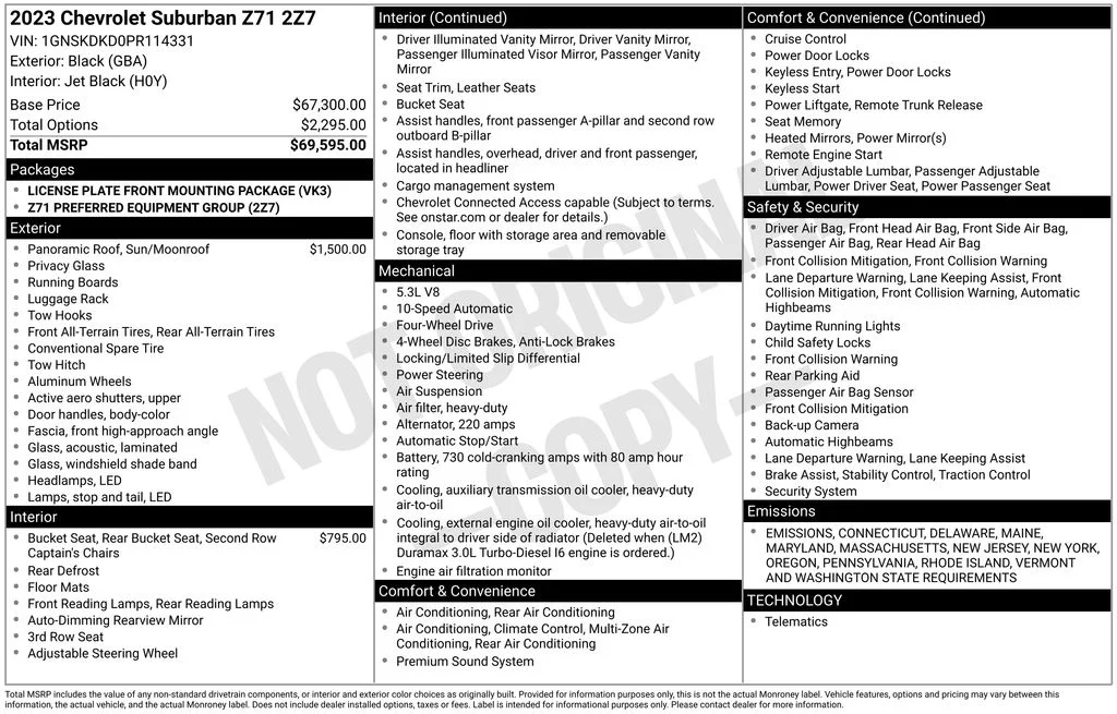 Used 2023 Black Chevrolet Z71 image 17