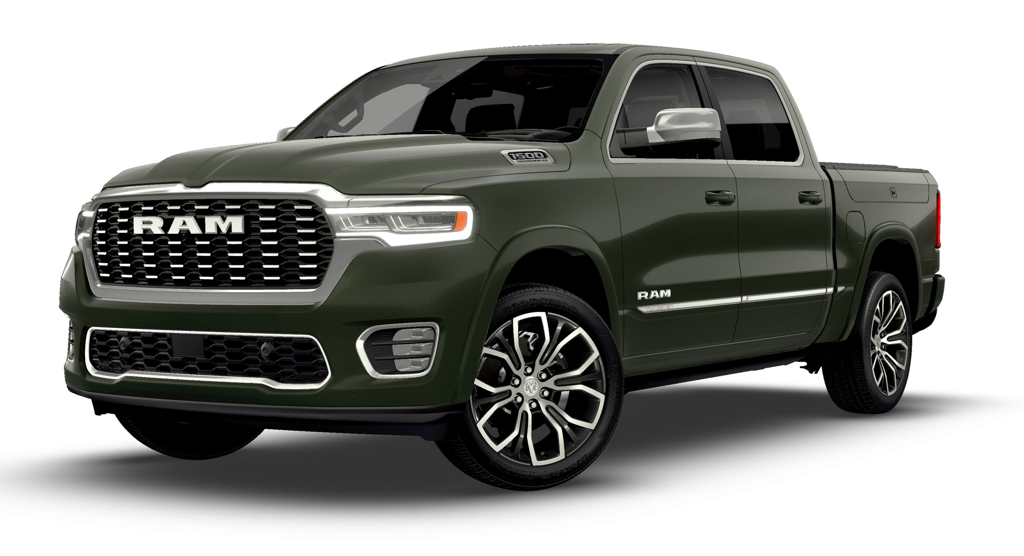 New 2026 Serrano-Green Metallic Exterior Paint RAM Tungsten image 13
