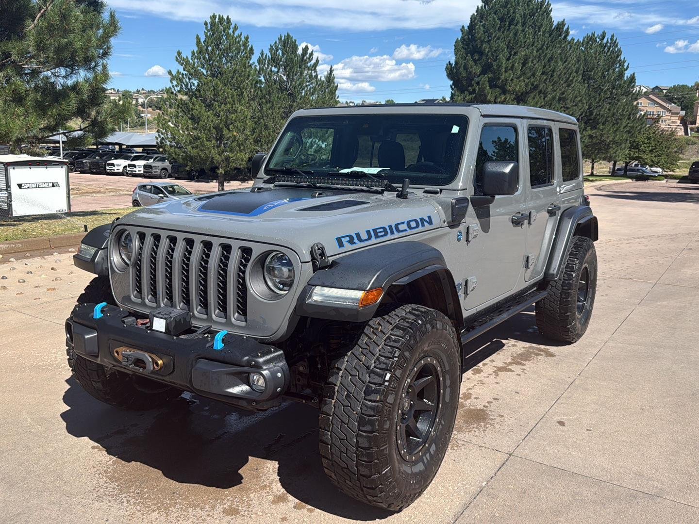 Used 2021 Sting-Gray Clearcoat Jeep Unlimited Rubicon image 1
