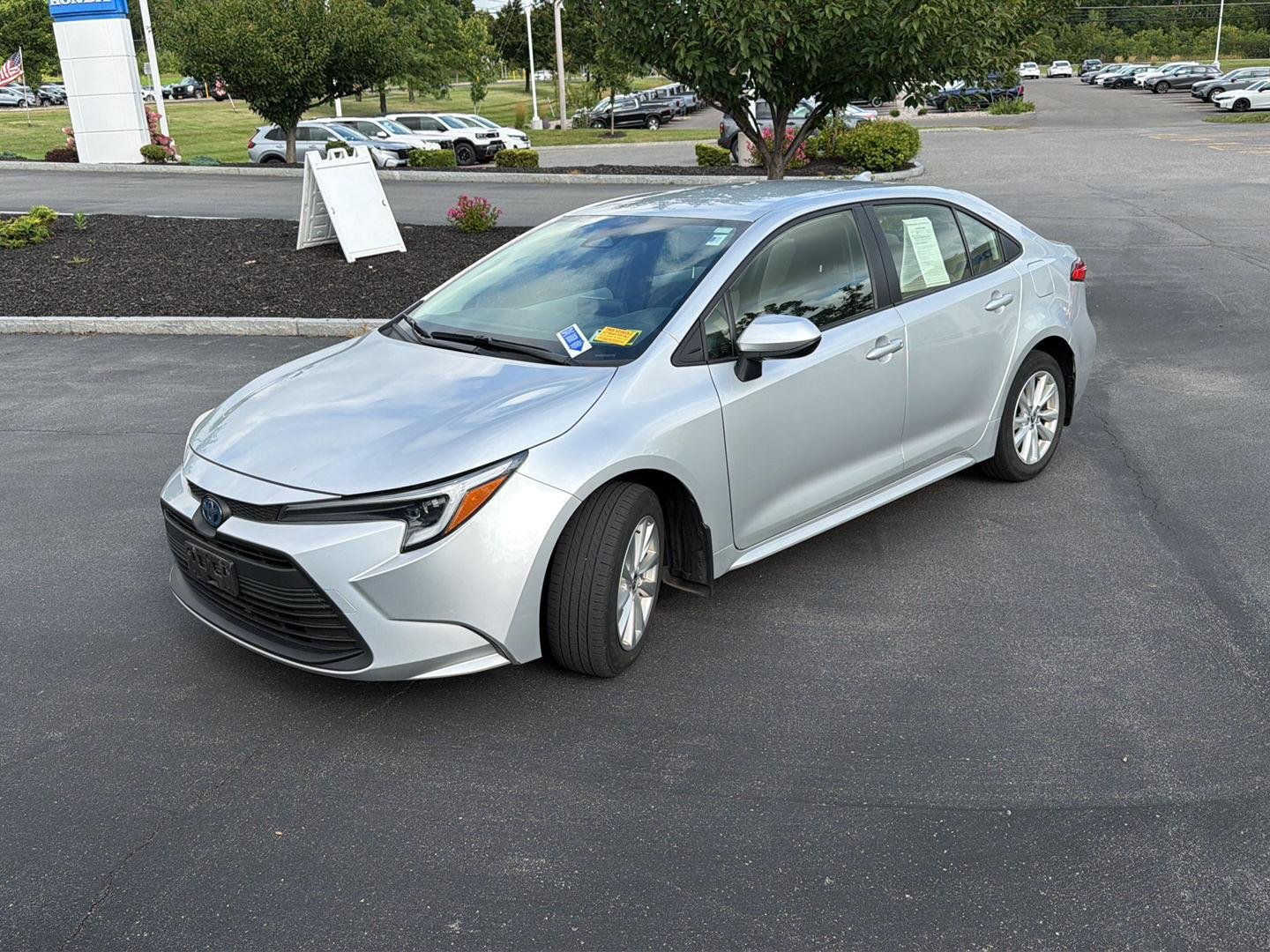 Used 2024 Classic Silver Metallic Toyota Hybrid LE image 3