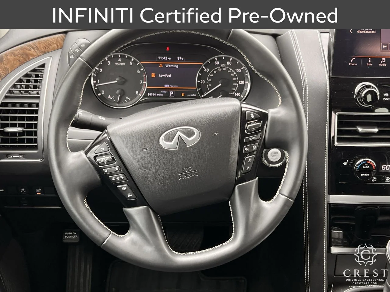 Certified Used 2023 Anthracite Gray INFINITI PREMIUM SELECT image 12