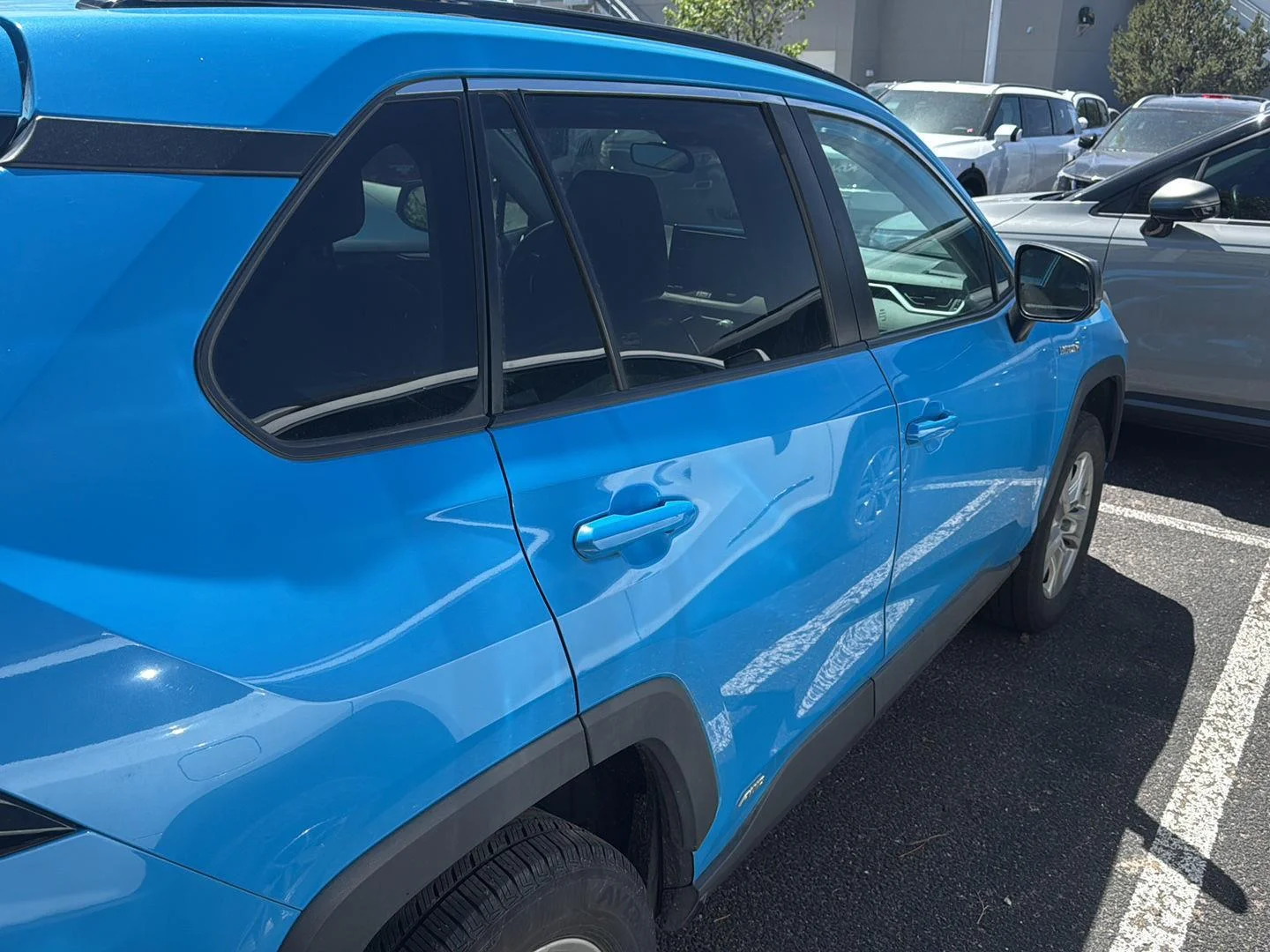 Used 2021 Blue Flame Toyota LE image 4