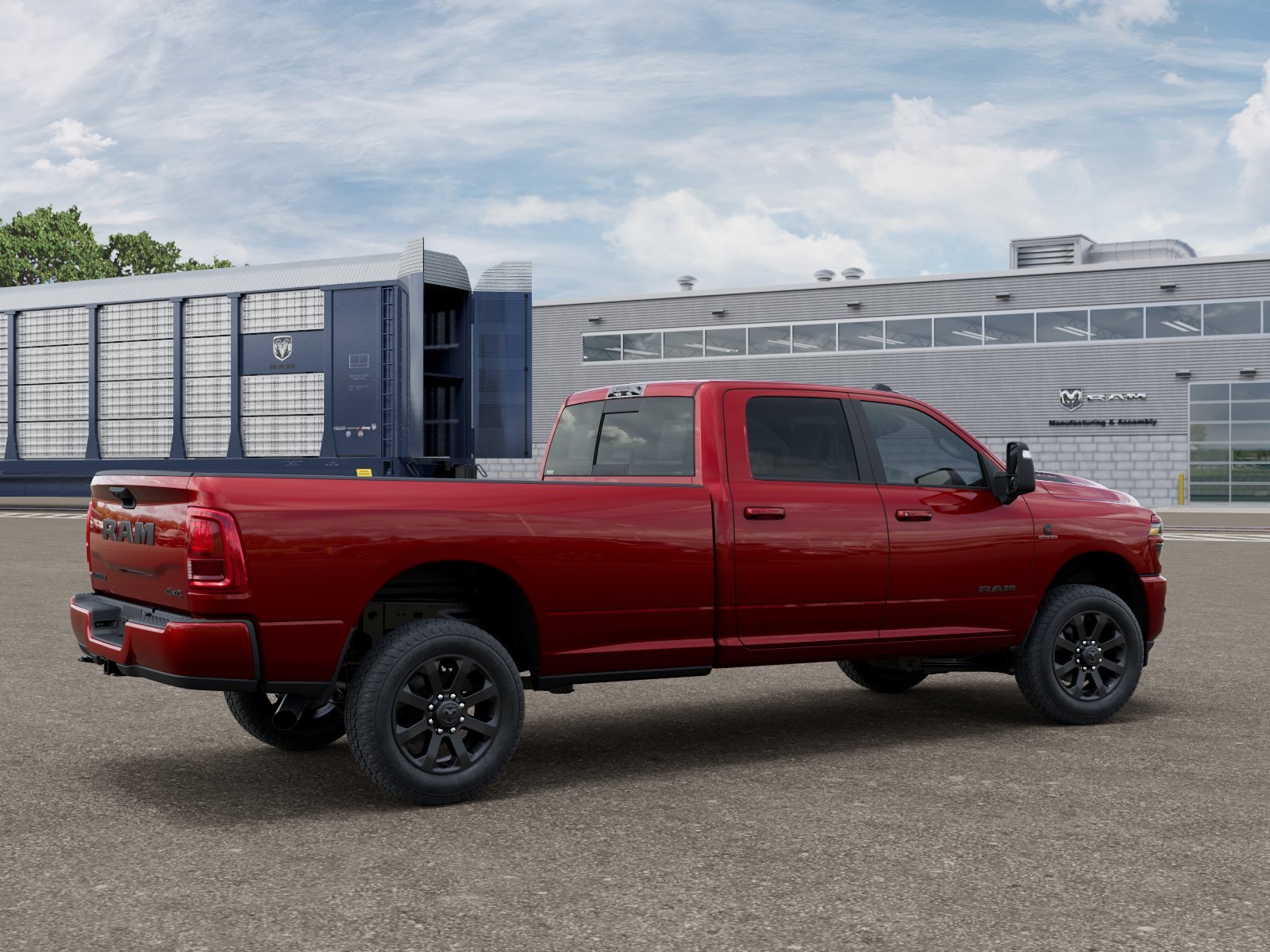 New 2026 Molten Red Pearl-Coat Exterior Paint RAM Laramie image 2