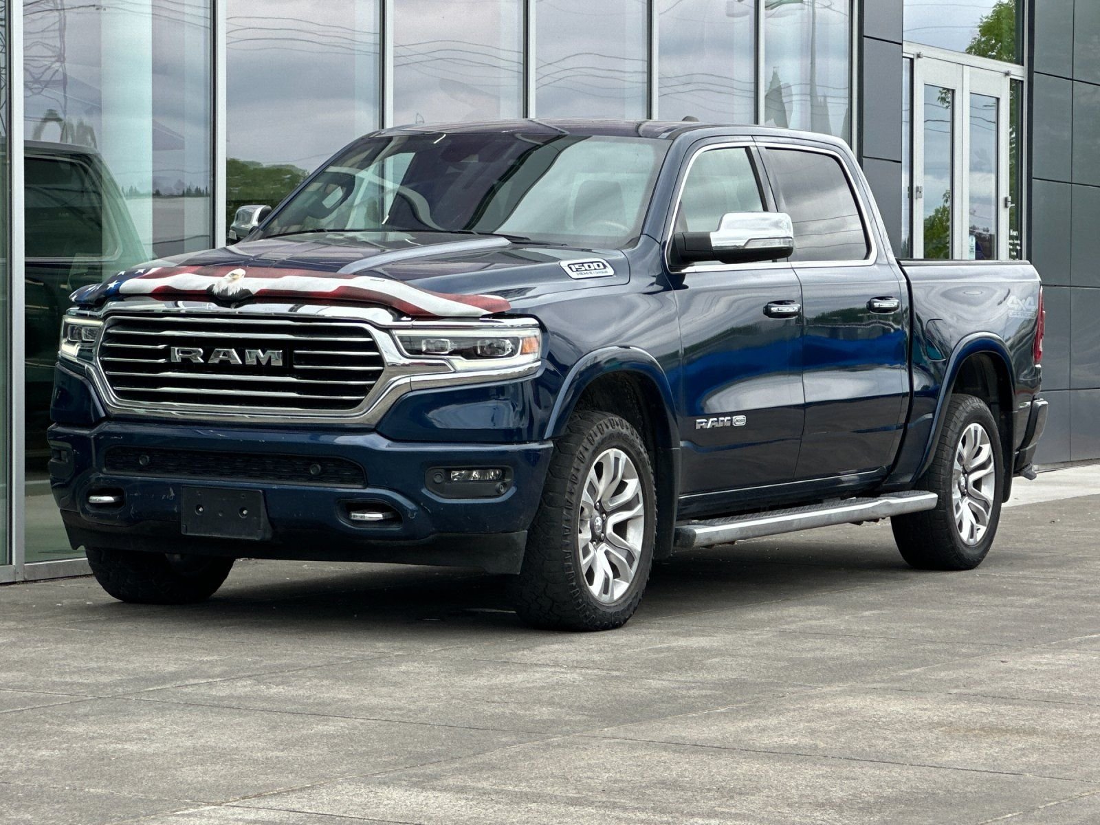 Used 2021 Patriot Blue Pearlcoat Ram Laramie Longhorn image 7