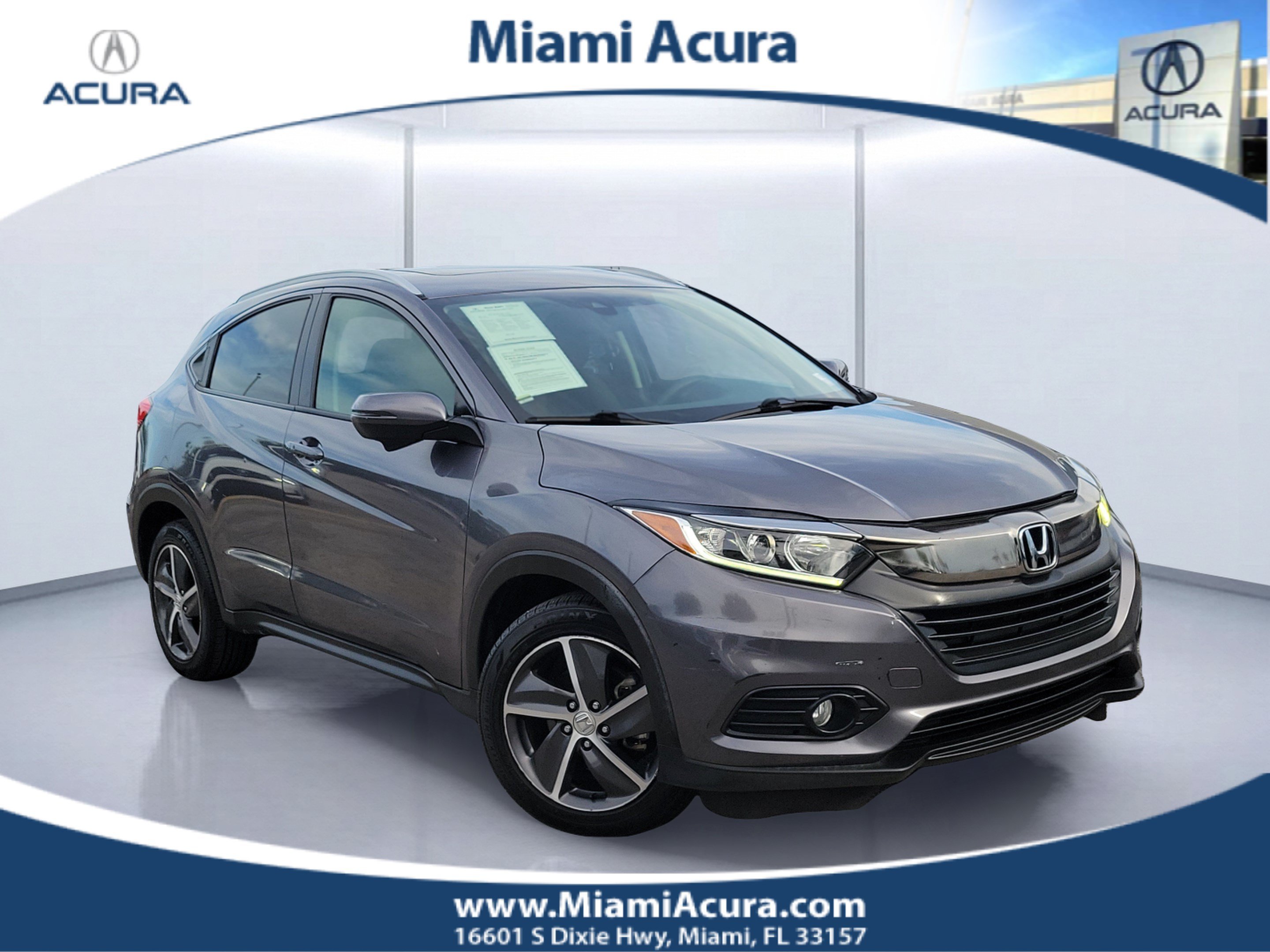Used 2021 Lunar Silver Metallic Honda EX image 1