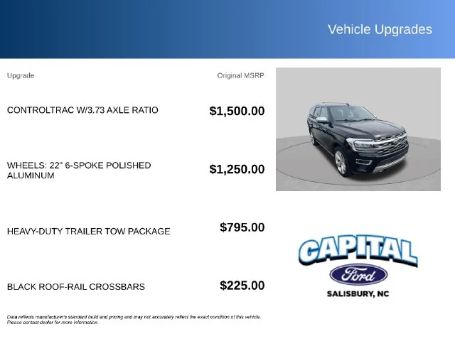 Used 2023 Black Ford Platinum image 2