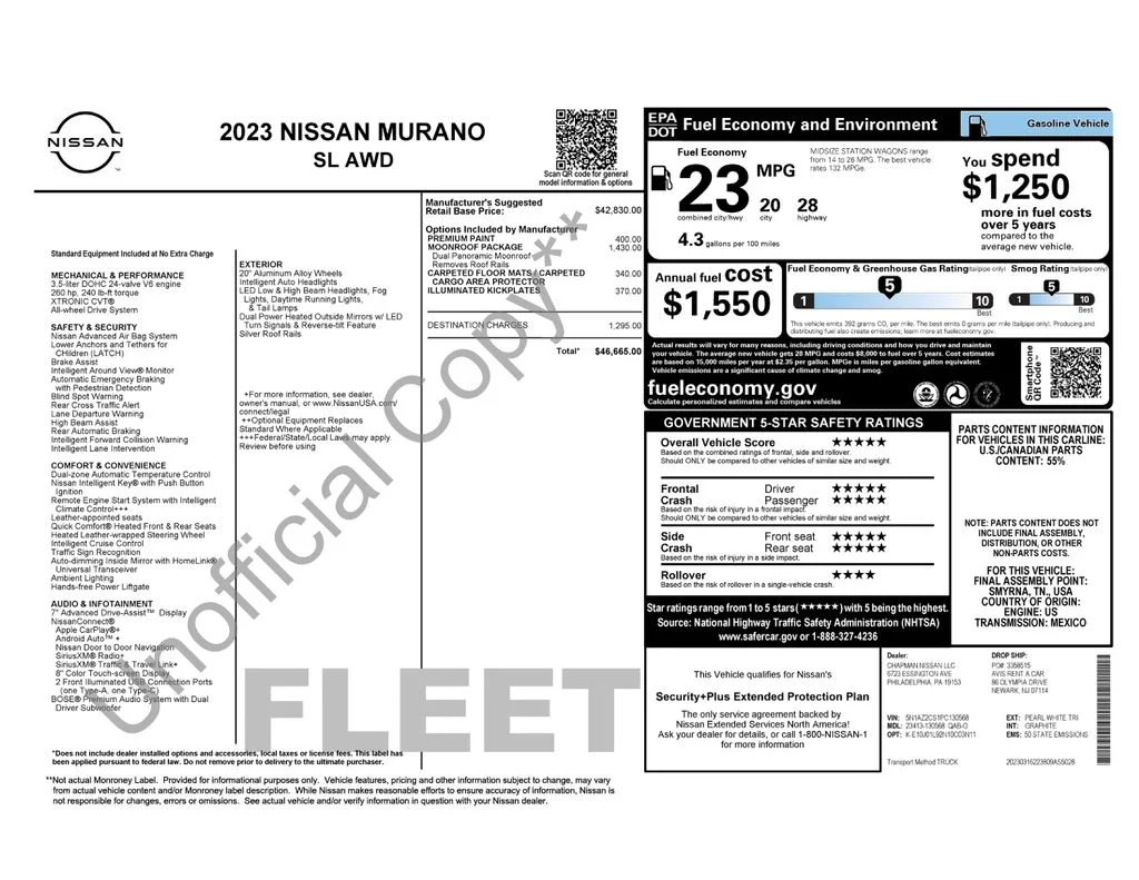 Used 2023 White Nissan SL image 17