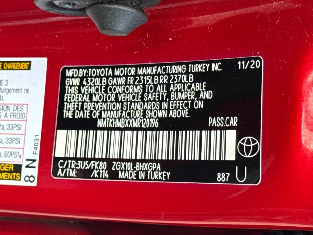 Used 2021 Red Toyota XLE image 45