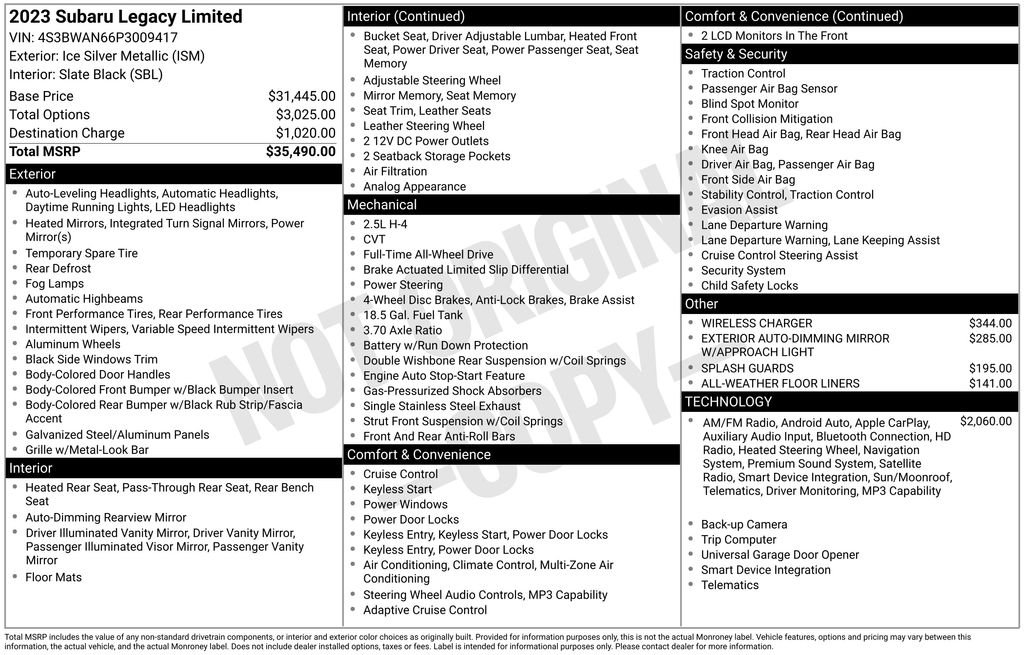 Used 2023 Silver Subaru Limited image 18