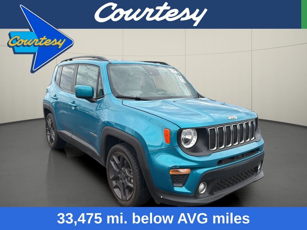 Used 2021 Teal Jeep Latitude image 1