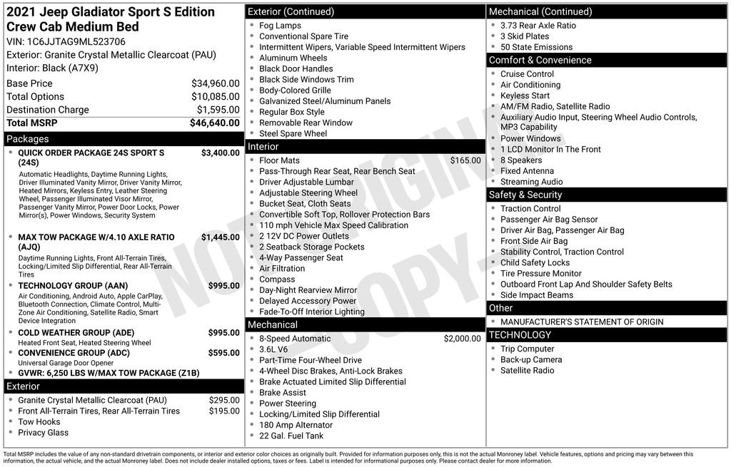 Used 2021 Crystal Metallic Jeep Sport image 29