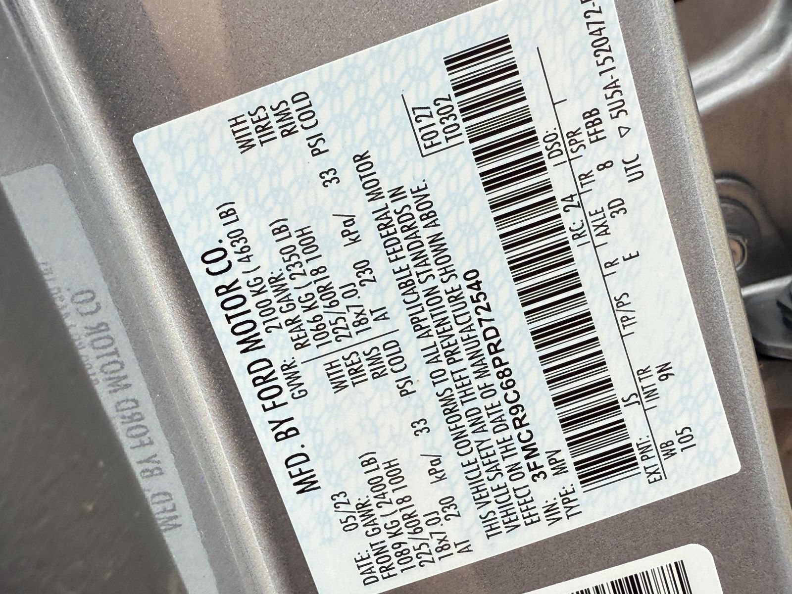 Certified Used 2023 Silver Metallic Ford Outer Banks image 37
