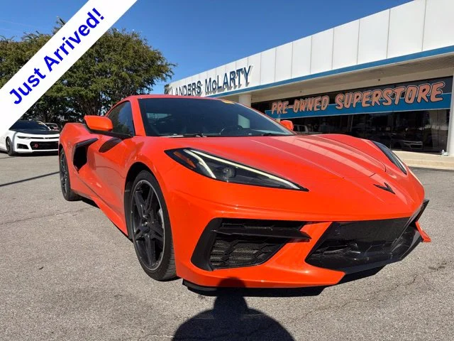 Used 2021 Orange Chevrolet Stingray image 1