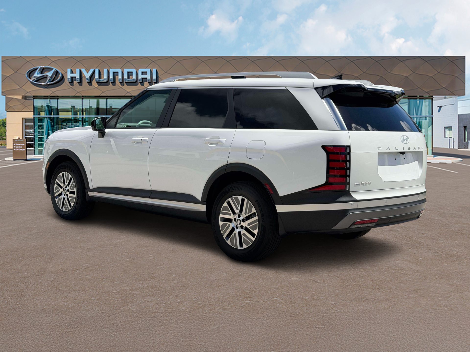 New 2027 White Hyundai Blue SEL 8P image 4