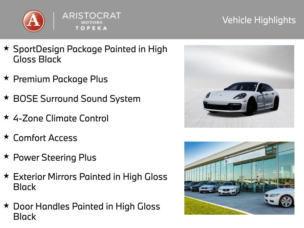 Used 2020 Porsche Panamera GTS with VIN WP0CG2A72LL192170 for sale in Kansas City