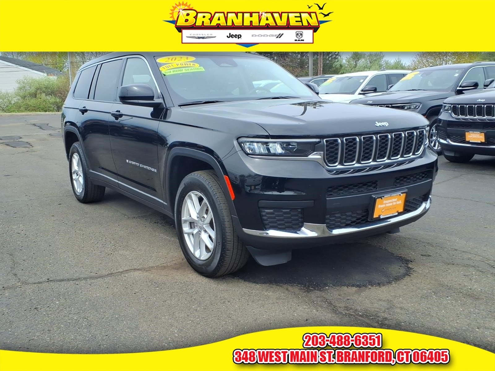 Used 2023 Black Jeep Laredo image 1